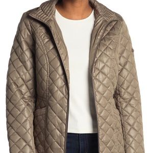 Via Spiga Stand Collar Quilted Jacket,NWT